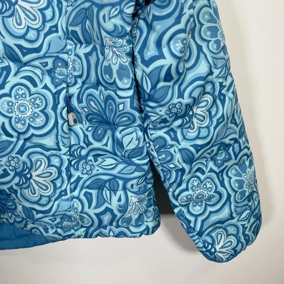 L.L. Bean Blue Floral Puffer Jacket - Picture 5 of 16